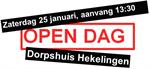 Zaterdag 25 januari - OPEN DAG 